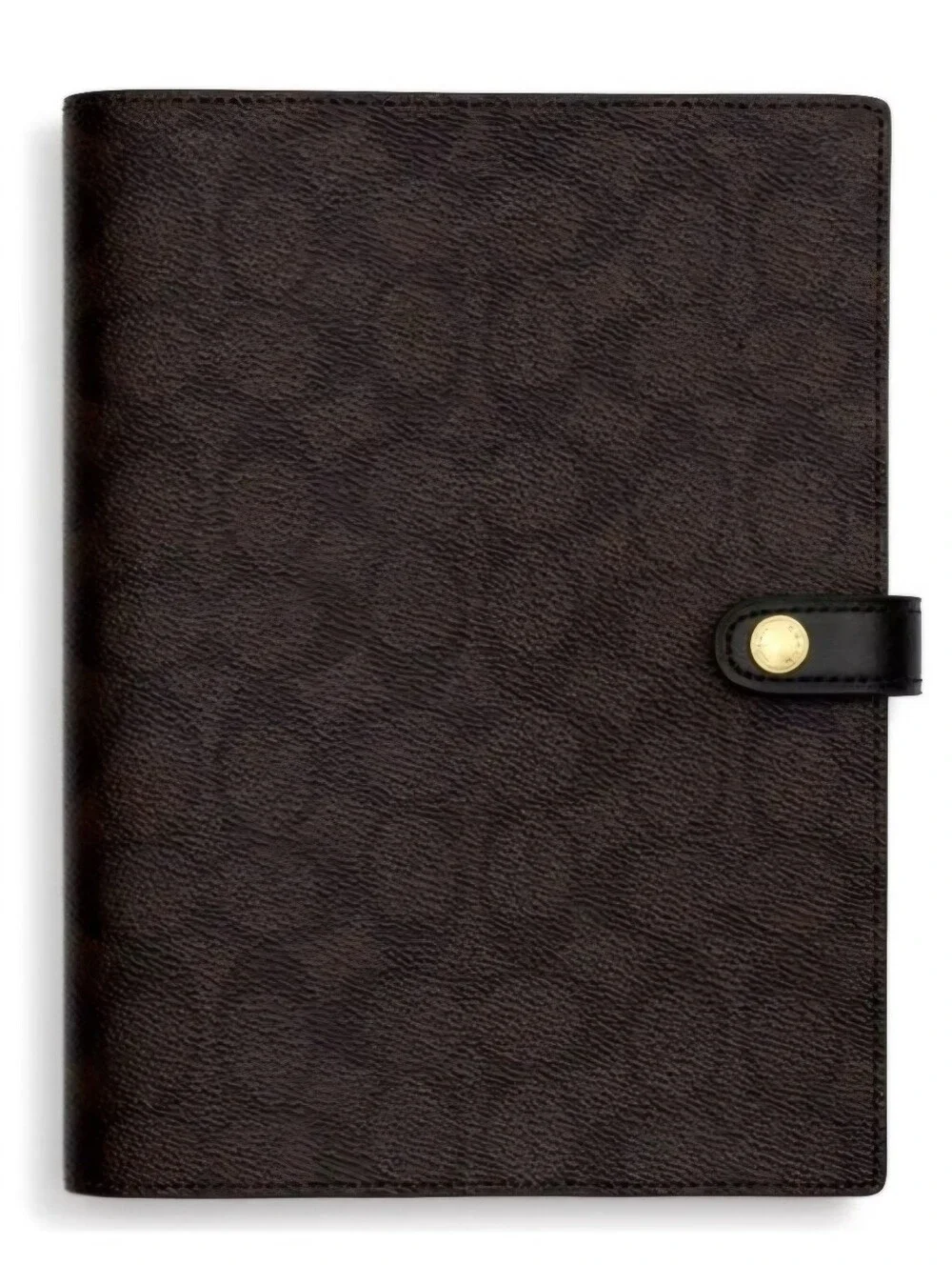 Coach Dark Walnut/ Black Notebook Cover NEW with Pencil Case & Snap Closure